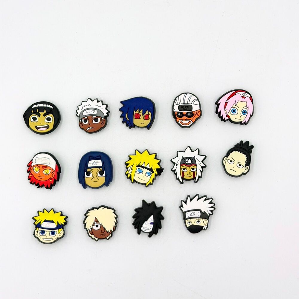 Naruto Anime Shoe Charms Lot of 14 Unbranded for Crocs Style Clogs